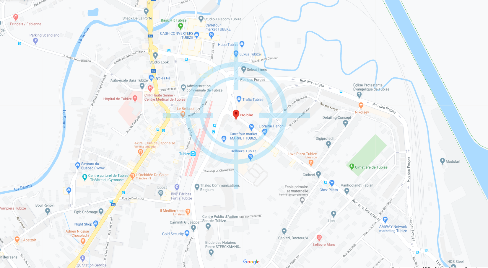 Map and target